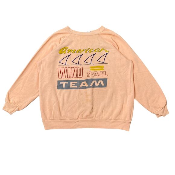 Vintage American Wind Sail Team Sweatshirt Women's L Retro - Picture 1 of 10